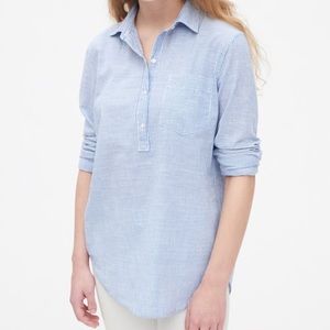 Boyfriend Popover white tunic